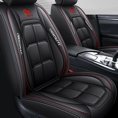 Car Luxury Pu Leather Universal Auto Front Seat Protective Seat Cushion