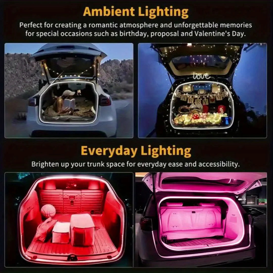 Car Trunk Universal  LED Silicone Light Strip 2M