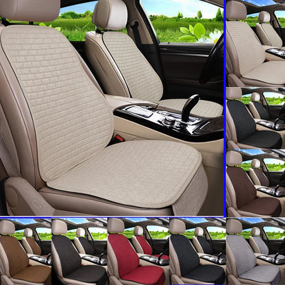 Car Flax Seat Cushion Protector Pad Front/Rear Set