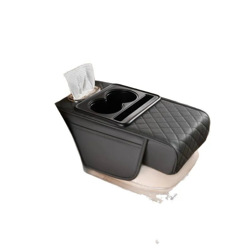 Car Armrest Cushion Organizer Mat Center Console Memory Foam Box Pads