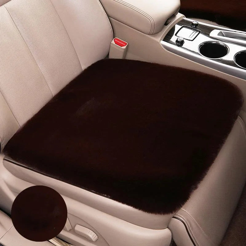 Universal Car Front Seat Plush Winter Warm Soft Seat Cushion