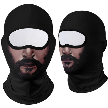 Motorcycle Face Mask Clown Ghost Skull Breathable Windproof UV Sun Dust Protective Mask