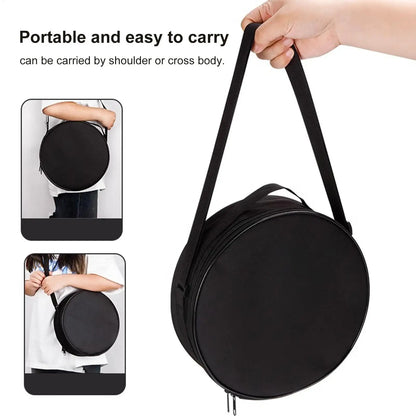 Camping Picnic Carry Case Round Pouch Shoulder Strap Foldable Stool Bag
