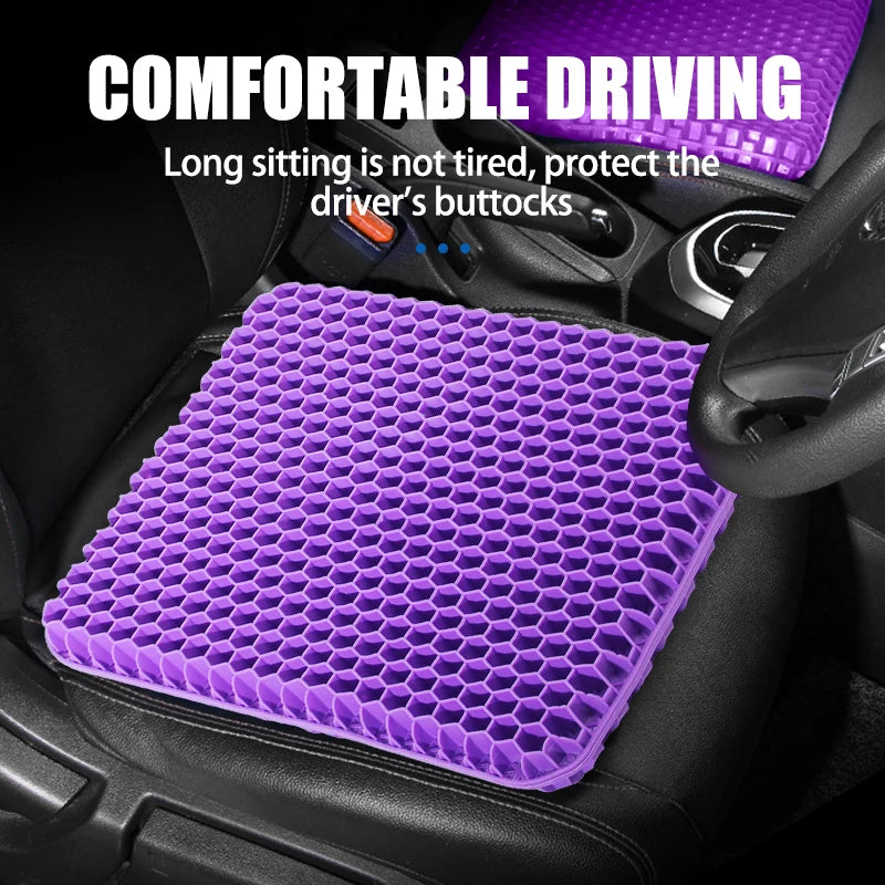 Car Gel Seat Summer Breathable Honeycomb Cushion