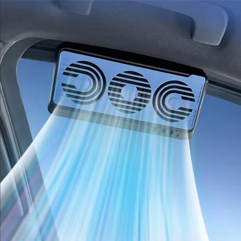 Auto Car Window Cooler Ventilator 3 Fans Cooler Promoting Air Circulation