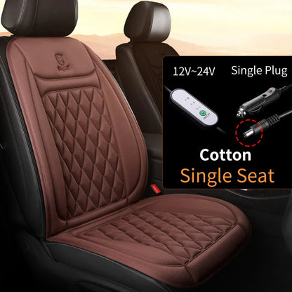 12/24v  Car Heated Seat Cover 30' Fast Heated Seat Protector Cushion