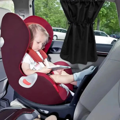 2Pcs Car Heat Insulation Sunshade Sun Protection Side Window Curtain