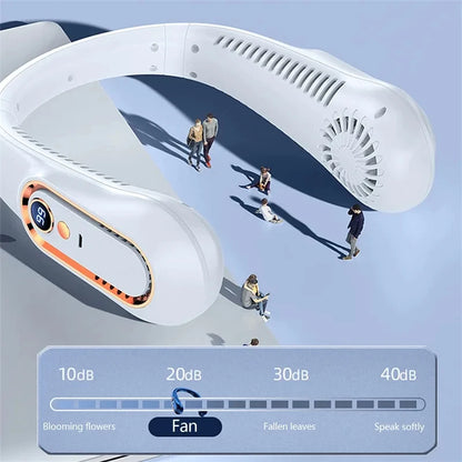 Neck Bladeless Fan Mini Ultra Long Life Portable Lazy Silent Fan Usb Charging Student