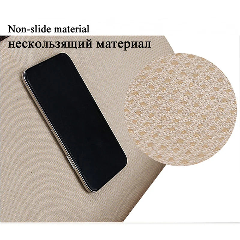Car Flax Seat Cushion Protector Pad Front/Rear Set