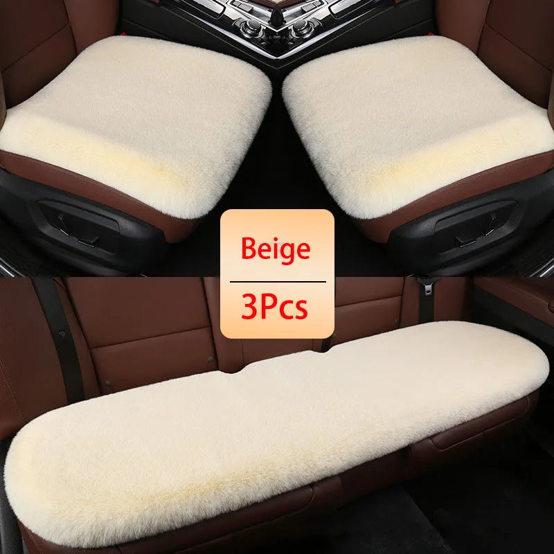 Car Winter Plush Rabbit Fur Non-slip Warmth Thickened Cushion