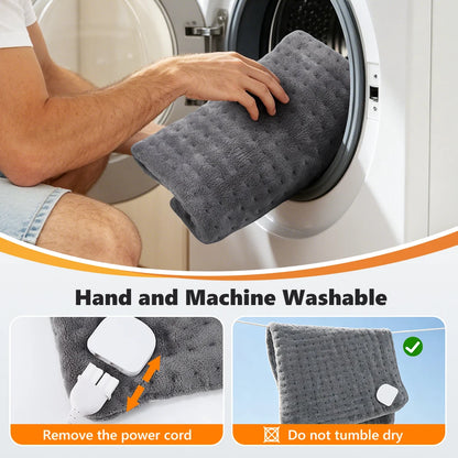 Electric Heating Pad Flannel 10 Warmth Modes 4 Timer Dual SCR Controller