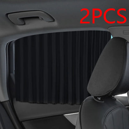 2PCS Car Magnetic Sunshade Window Curtain Privacy Sun UV Protection