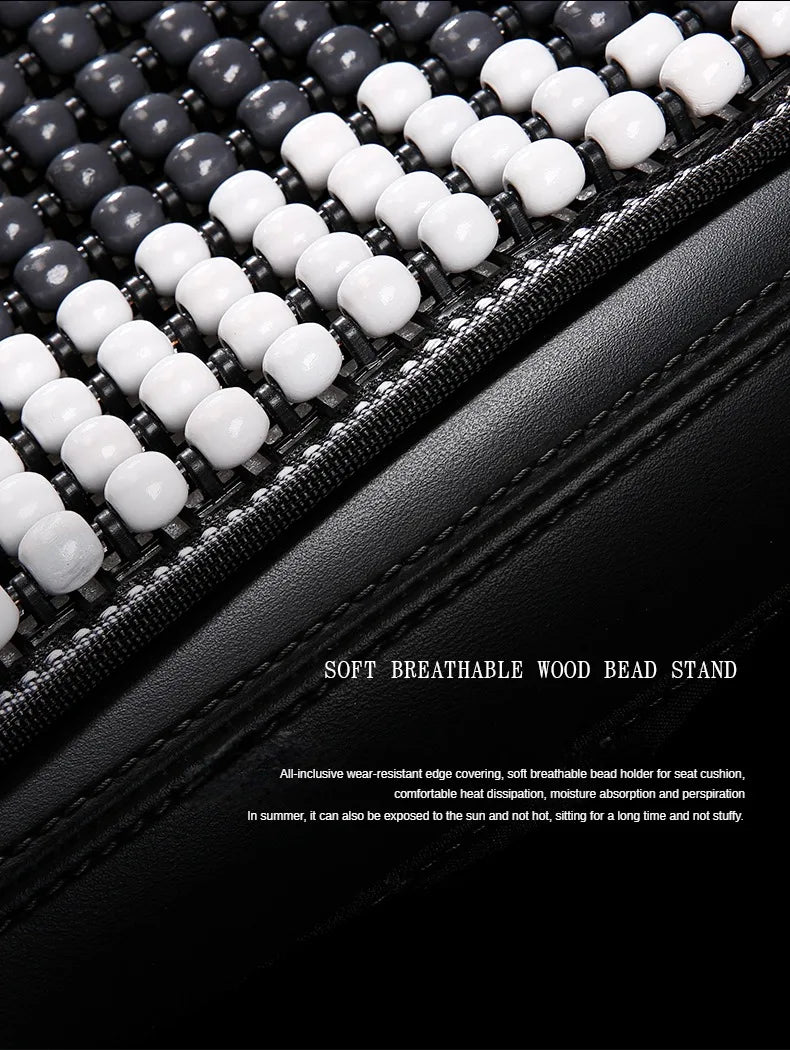 Summer Wooden Beads Seat Cushion  Cool and Breathable Comfortable Multi-occasion Use