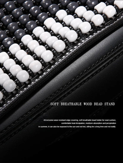 Summer Wooden Beads Seat Cushion  Cool and Breathable Comfortable Multi-occasion Use