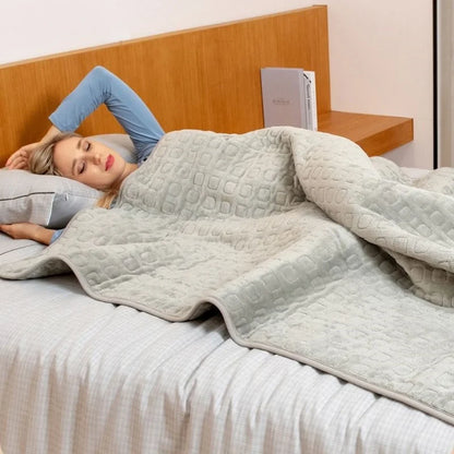 Electric Soft Flannel Heated Blanket Winter Body Warm Mat  Pad Heater