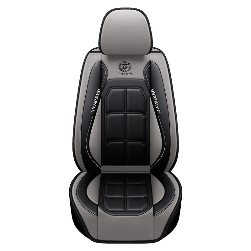 Car Luxury Pu Leather Universal Auto Front Seat Protective Seat Cushion