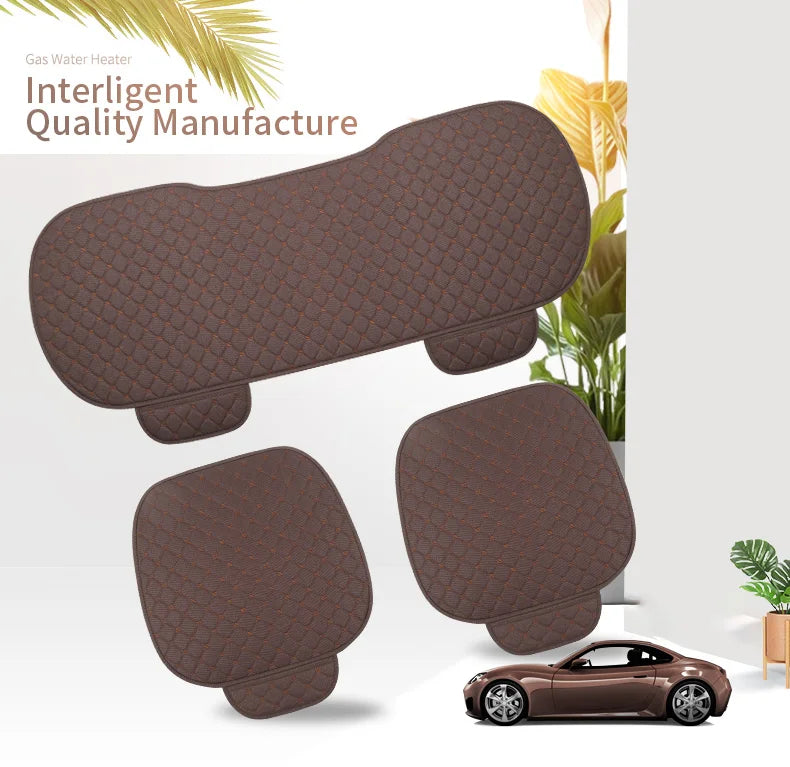 Car Linen Quilted Embroidered Cushion Four Seasons Universal Three-piece Set