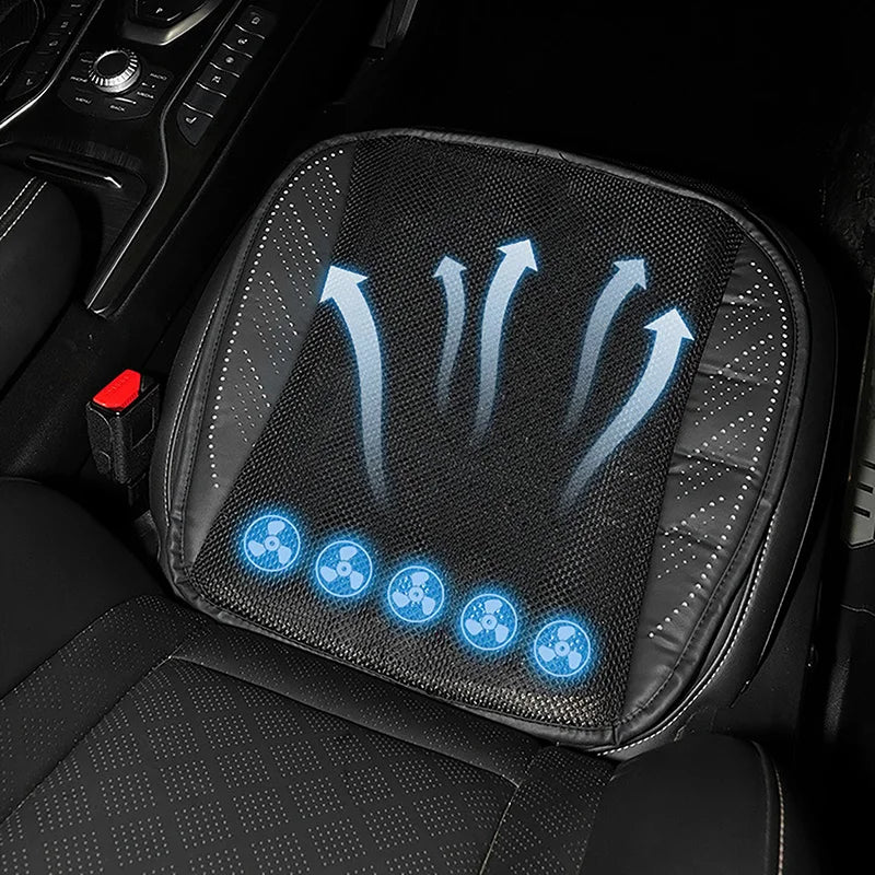 Car Summer Cool Air Ventilation Breathable Ice Silk Seat Cushion