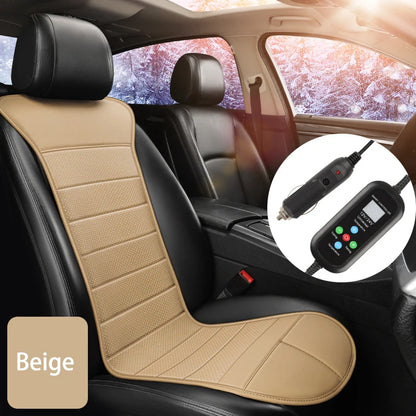 12V/24V Car Heated Seat Cushion Anti Slip Warm Winter Universal Heating Pad
