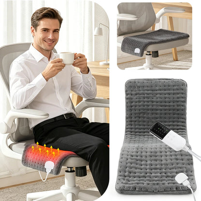Electric Heating Pad Flannel 10 Warmth Modes 4 Timer Dual SCR Controller