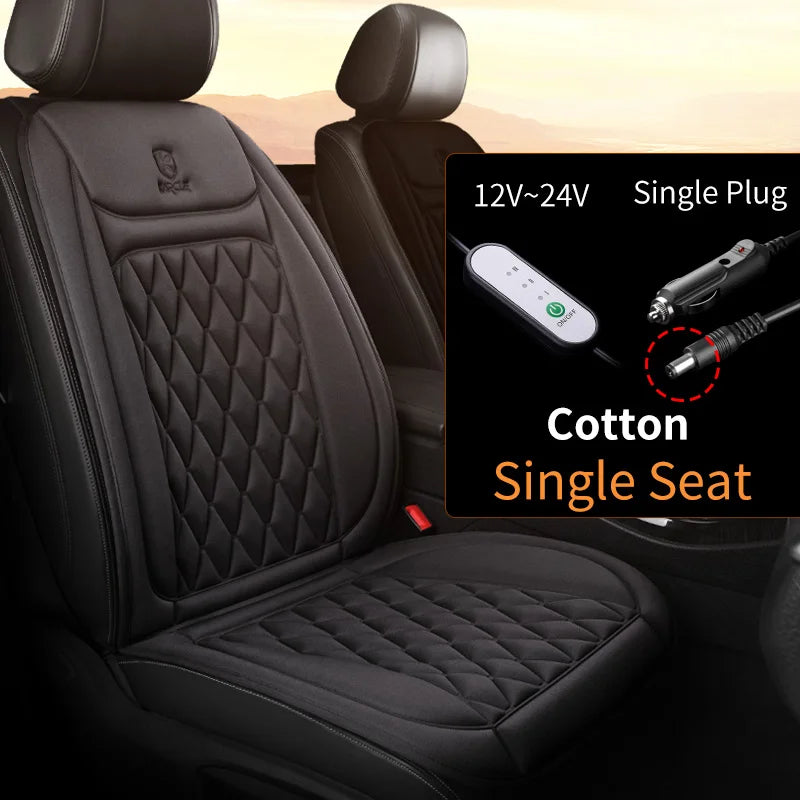 12/24v  Car Heated Seat Cover 30' Fast Heated Seat Protector Cushion