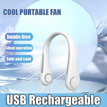 Portable Neck  Mini Electric Silent Neckband Wearable Fans