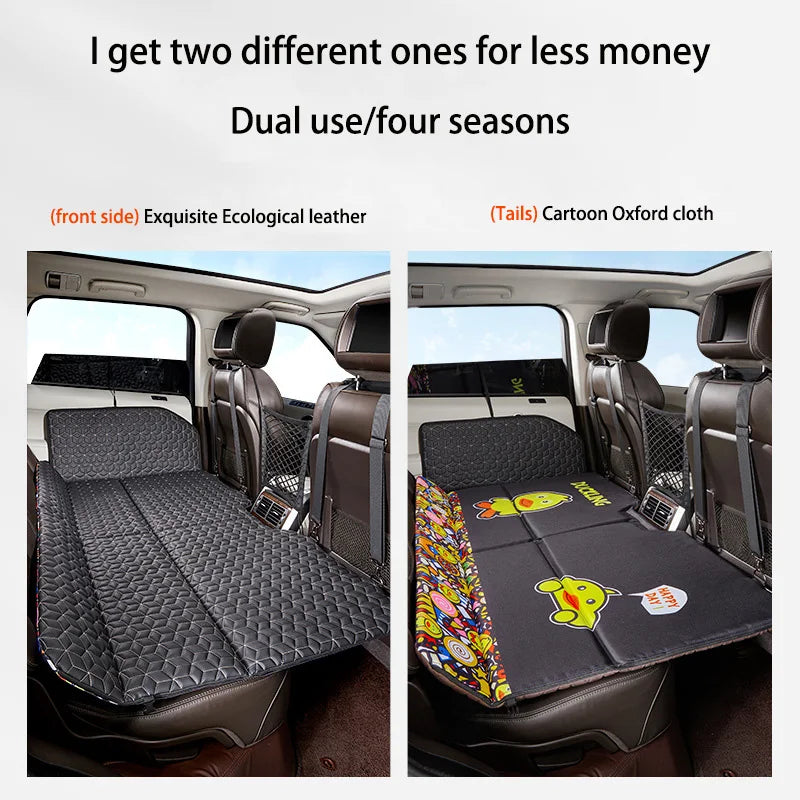 Car Non-inflatable Back Seat Folding Safety Mattress Travelling Mattress