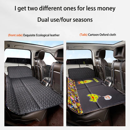 Car Non-inflatable Back Seat Folding Safety Mattress Travelling Mattress