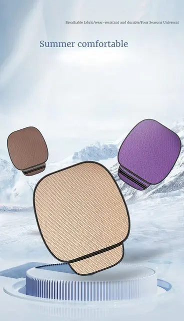 Summer Cool  Car Seat Cool Breathable  Fabric Cushion Set