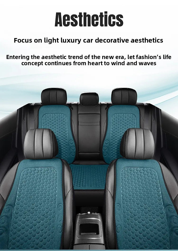 Car Breathable Fabric Universal Seat  Semi-enclosed Cushion