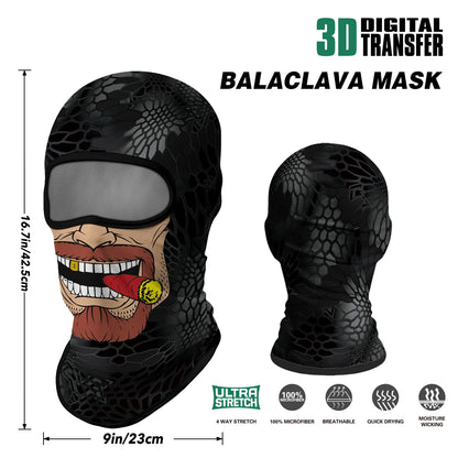 Motorcycle Full Face Sun Protection Lining Summer Breathable Skull Halloween Masks
