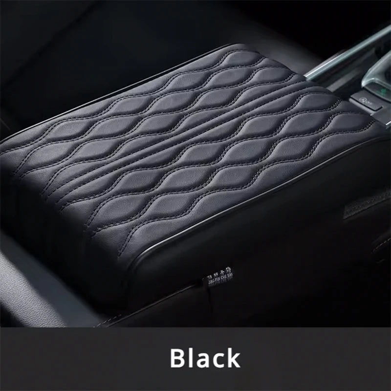 Car Armrest Boost Pad Heighten Leather Protection Cushion
