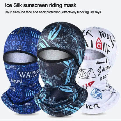 Motorcycle Cycling Summer Cool Ice Silk Full Face Sun Anti-UV Protection Face Cover Masks