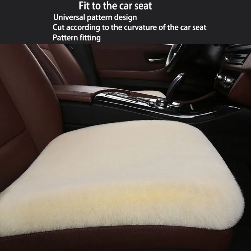 Car Winter Plush Rabbit Fur Non-slip Warmth Thickened Cushion