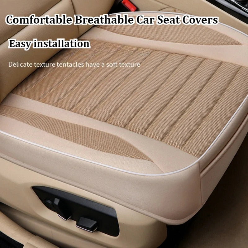 Car Breathable Business Soft Linen Fabric Seat Covers