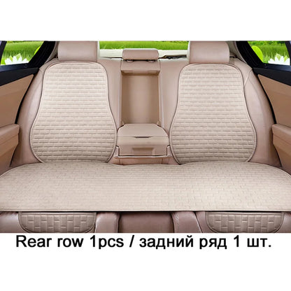 Car Flax Seat Cushion Protector Pad Front/Rear Set