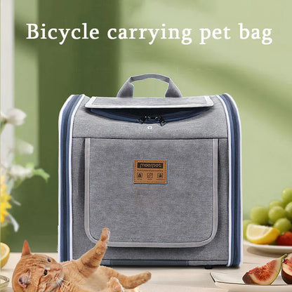 Bicycle Carrying Cat Dog Pet Bag Portable Backpack Organizer
