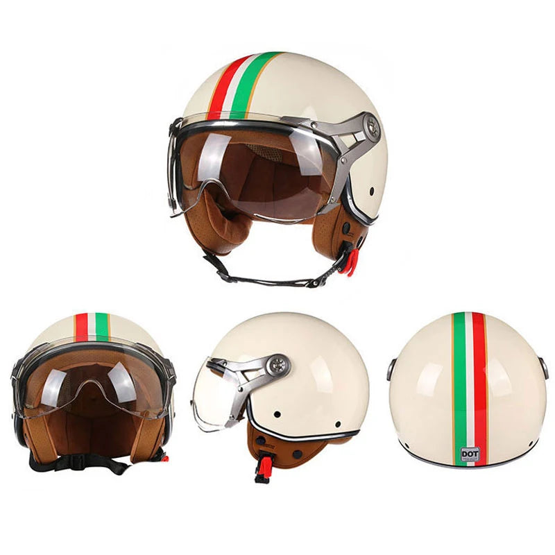 Motorcycle Helmet Vintage Chopper Bike Scooter 3/4 motorcycle Helmet