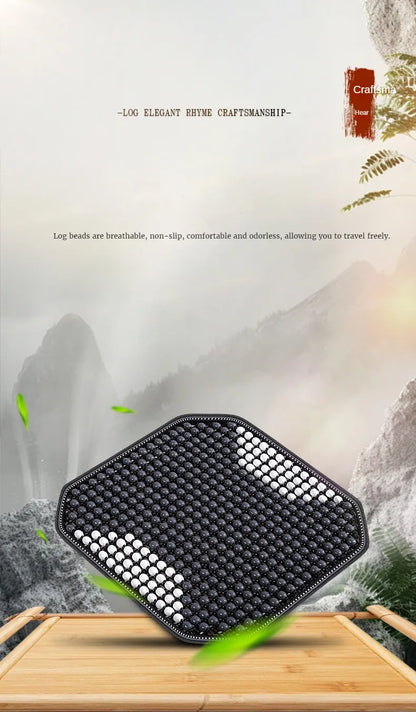 Summer Wooden Beads Seat Cushion  Cool and Breathable Comfortable Multi-occasion Use