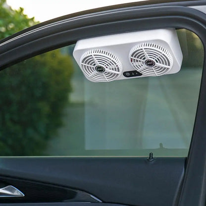 Car Auto Exhaust Front Rear Window Air Vent Exhaust Quiet Fan