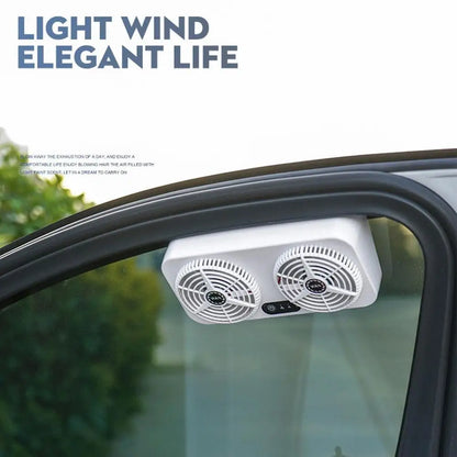 Car Auto Exhaust Front Rear Window Air Vent Exhaust Quiet Fan