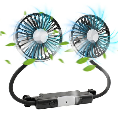 Car Seat Back 3-Speed Powerful Cooling Fan with Light