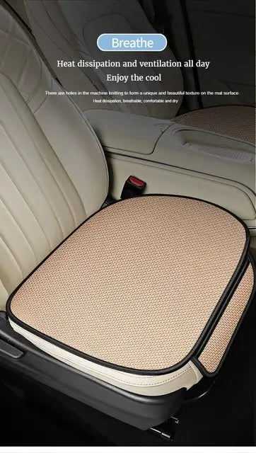 Summer Cool  Car Seat Cool Breathable  Fabric Cushion Set