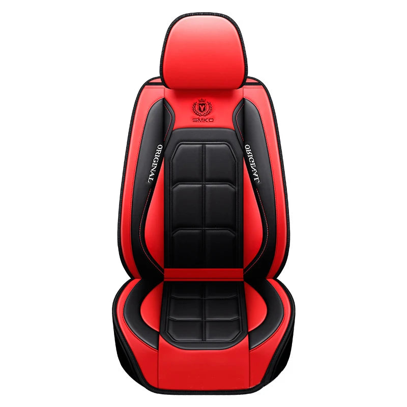 Car Luxury Pu Leather Universal Auto Front Seat Protective Seat Cushion