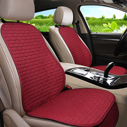 Car Flax Seat Cushion Protector Pad Front/Rear Set
