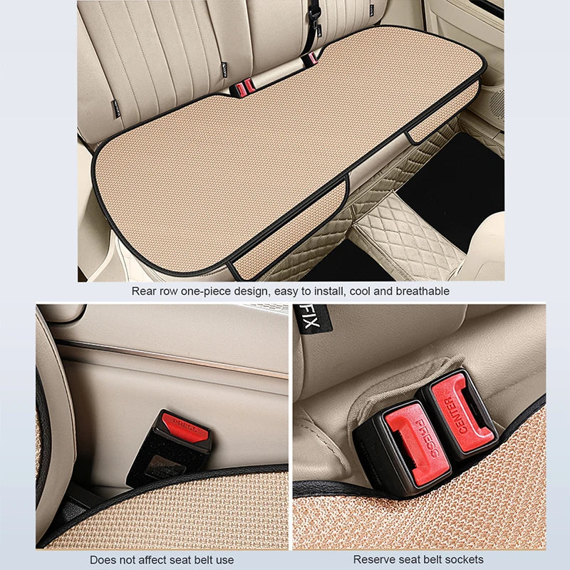 Car Summer Cool Breathable Fabric Front Rear Seat Cushion