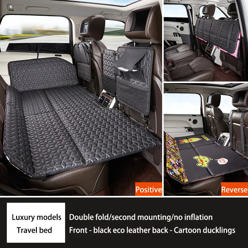 Car Non-inflatable Back Seat Folding Safety Mattress Travelling Mattress