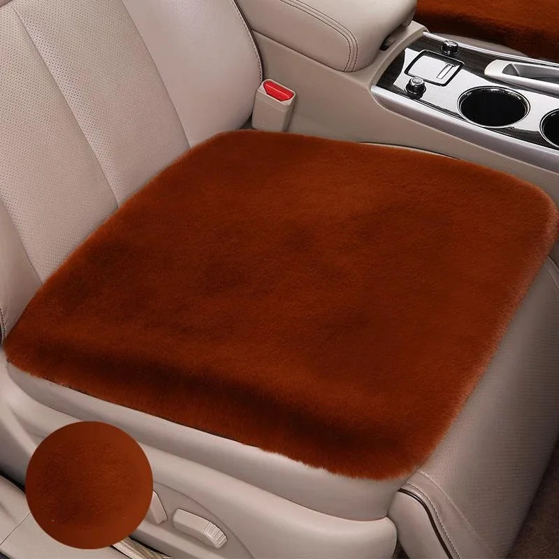 Universal Car Front Seat Plush Winter Warm Soft Seat Cushion