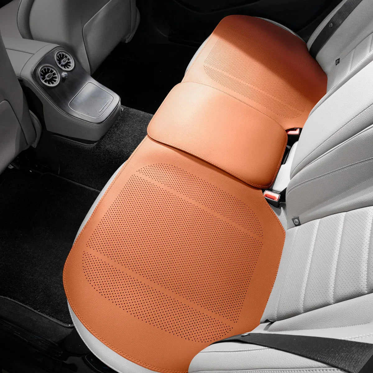 Car PU Leather Cooling Breathable Non Slip Thin All Season Universal Seat Cushion