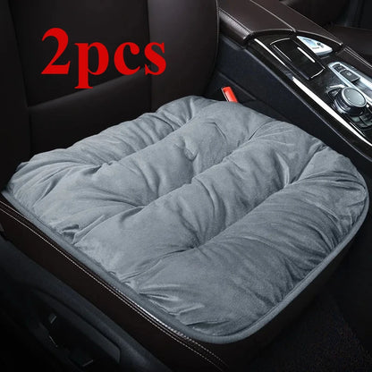 Car Seat Covers Winter Short Fleece Seat Cushions Front Pads 2 Pcs